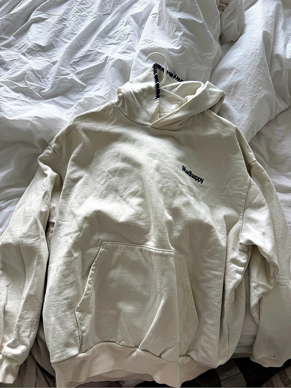 Madhappy Pullover Hoodie in White Like New